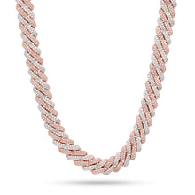 Load image into Gallery viewer, 12MM ROSE GOLD ICED DIAMOND-CUT MIAMI CUBAN LINK CHAIN
