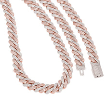 Load image into Gallery viewer, 12MM ROSE GOLD ICED DIAMOND-CUT MIAMI CUBAN LINK CHAIN
