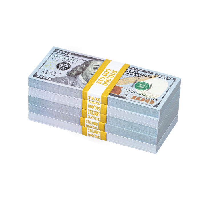 LIMITED PREMIUM $50,000 Double Sided Blue Strip USD 100s Prop Money