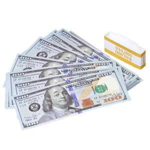 LIMITED PREMIUM $10,000 Double Sided Blue Strip USD 100s Prop Money